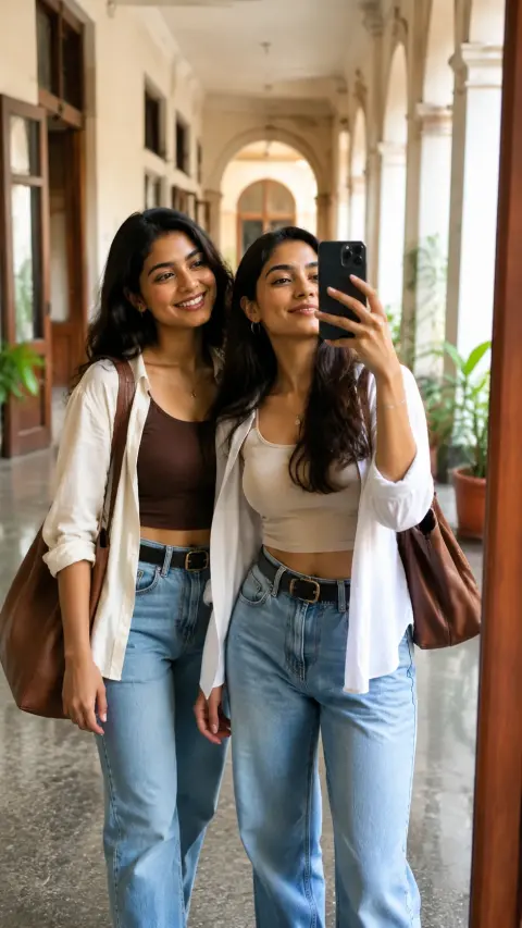 College Mirror Selfie