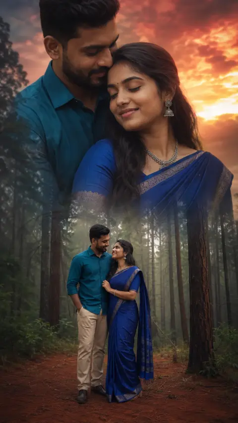 Pine Forest Pre-Wedding Poster