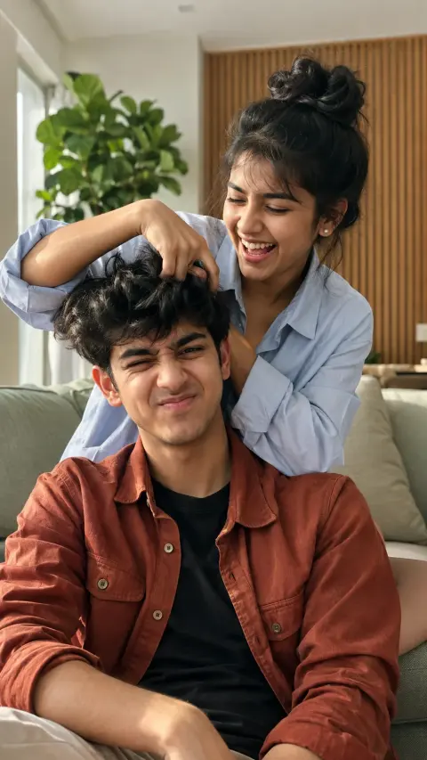 Playful Home Siblings