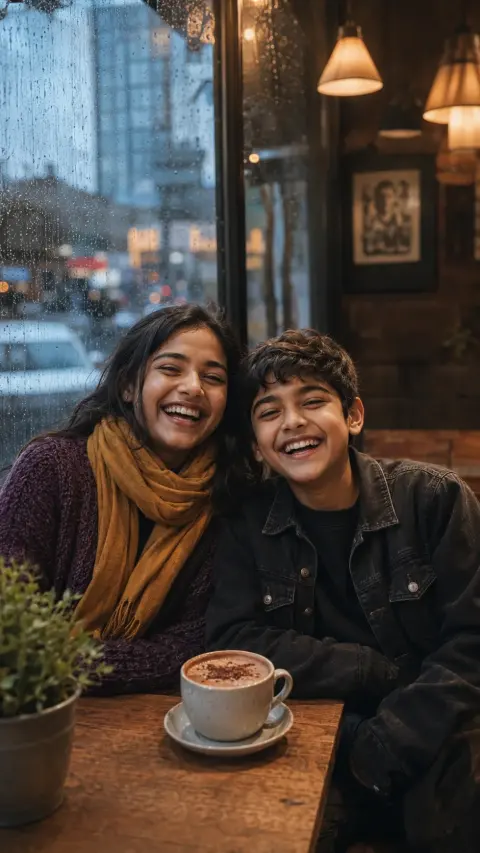Rainy Cafe Siblings