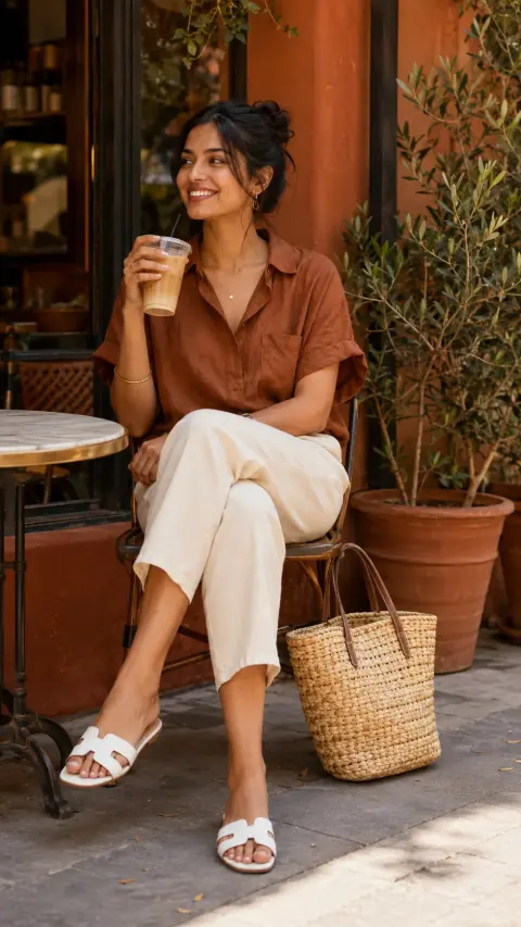 Rust Cafe Iced Coffee Look