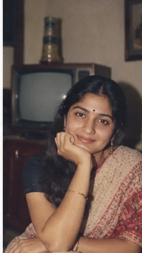 1980s Indian Woman At Home Portrait