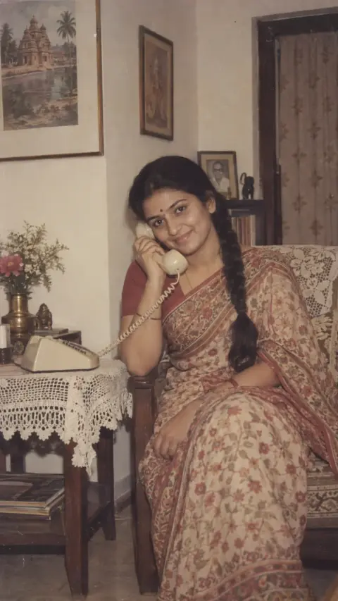 1980s Indian Woman On Landline