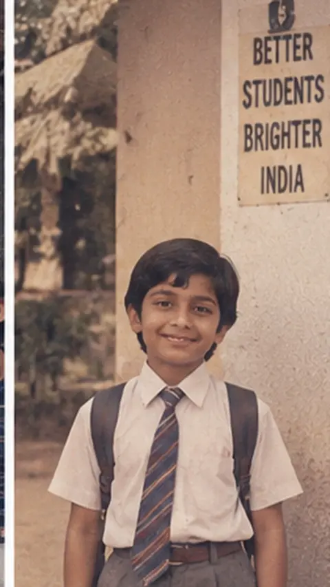 1980s Indian Schoolboy Portrait